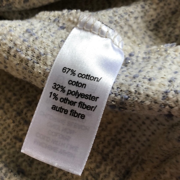 Maurice’s Cream and Light Blue Sweater - Picture 4 of 7